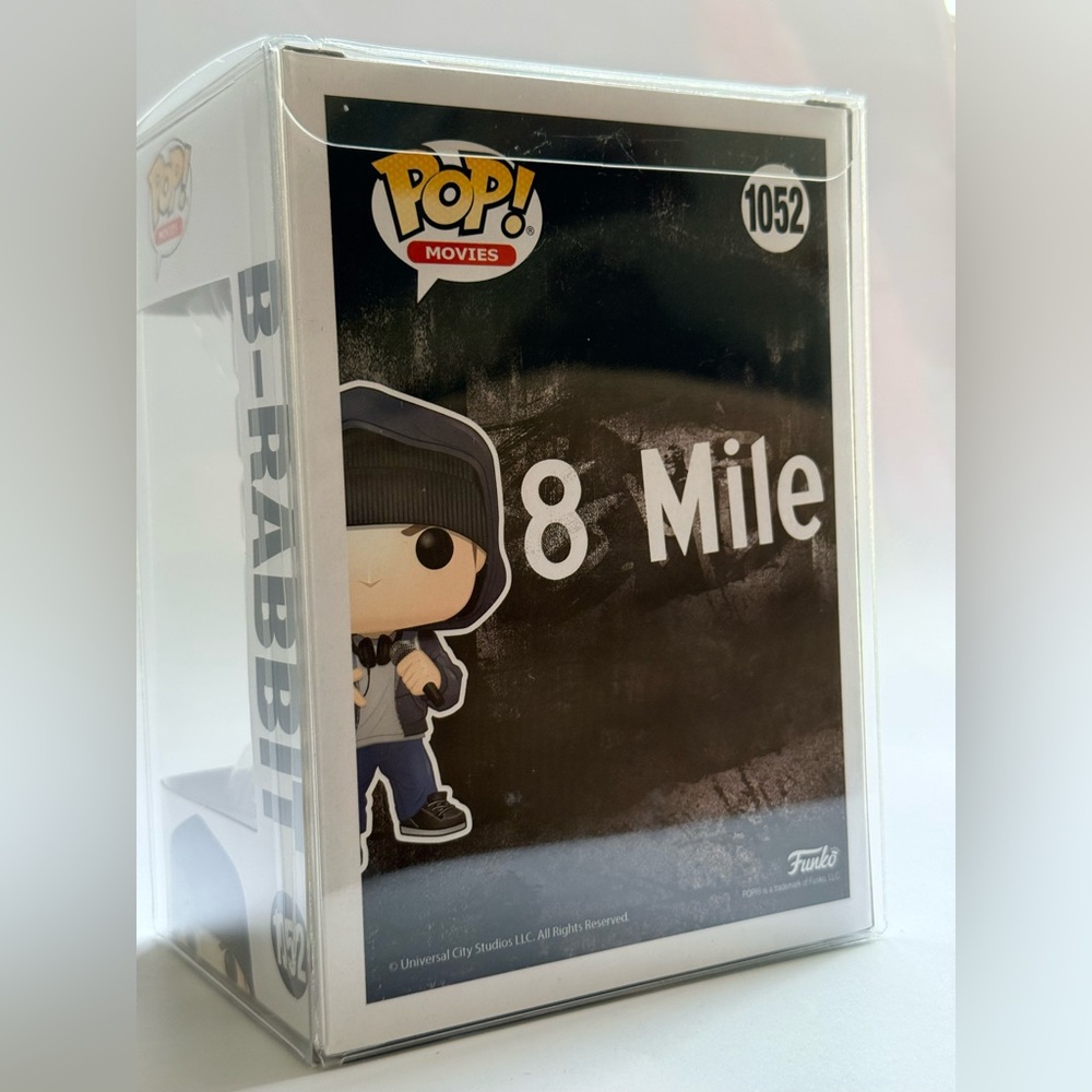 Funko Pop Movies/Rocks 1052 8 Mile B-Rabbit Eminem w/ PopShield Armor Protector - Picture 3 of 8